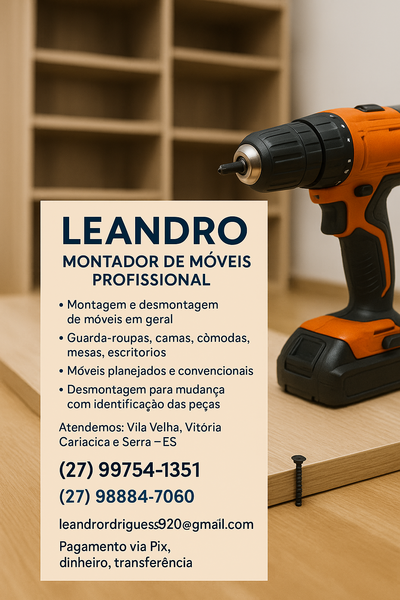 Leandro Montador de Móveis